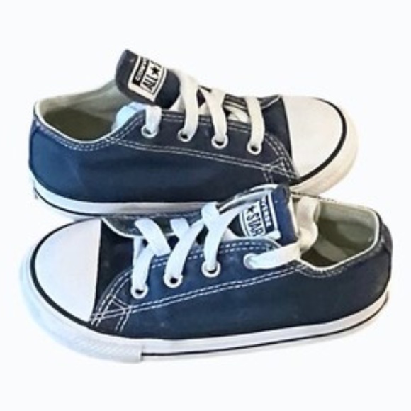 Converse All Star Chuck Taylor Kids Shoes Size 9 Toddler Blue Sneakers - Picture 1 of 9